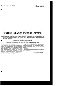 Paden City # 210 Regina Relish Design Patent D 81130-2