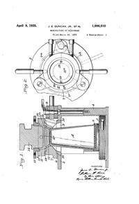 Duncan & Miller #  12 Rocket Vase et al Patent 1996910-1