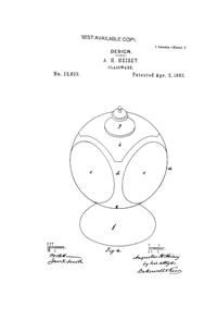 Duncan  Sugar Design Patent D 13833-2