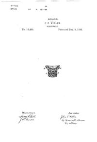 Duncan & Miller Daisy & Button Hat Design Patent D 16409-1