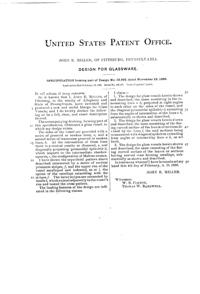 Duncan & Miller #1003 Maltese Cross Bowl Design Patent D 16997-2