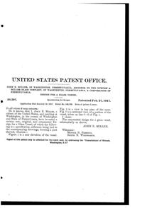Duncan & Miller #  91 Footed Bowl Design Patent D 50397-2