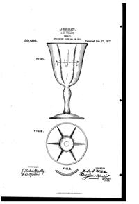 Duncan & Miller #  91 Goblet Design Patent D 50402-1