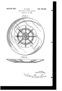 Duncan & Miller # 114 Nautical Plate Design Patent D104169-1