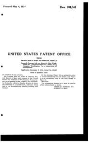 Duncan & Miller # 112 Caribbean Bowl Design Patent D104343-2