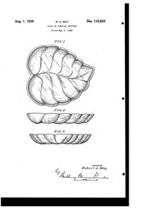 Duncan & Miller # 122 Sylvan Bowl Design Patent D115935-1