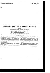 Duncan & Miller #  75 Diamond Bowl Design Patent D120227-3