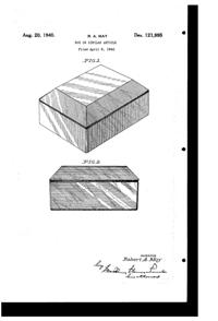 Duncan & Miller #  30 Pall Mall Cigarette Box Design Patent D121995-1