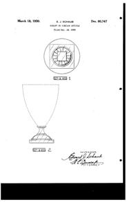 Central #1450 Goblet Design Patent D 80747-1