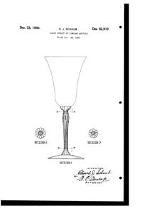 Central #1470 Goblet Design Patent D 82910-1