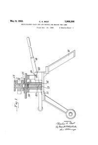 Morgantown Filament Stem Patent 1908306-1