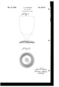 Morgantown Goblet Design Patent D 99744-1