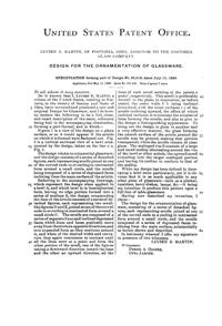 Fostoria # 183 Victorian Bowl Design Patent D 20018-2