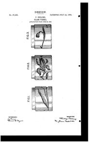 Fostoria Vessel Design Patent D 37035-1
