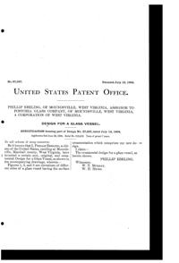 Fostoria Vessel Design Patent D 37037-2