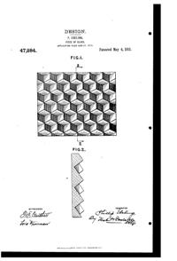 Fostoria #2056 American Design Patent D 47284-1