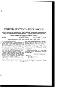 Fostoria #2056 American Bowl Design Patent D 47285-2