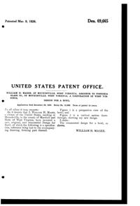 Fostoria #2297 Bowl B Design Patent D 69665-2