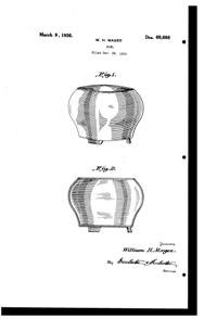 Fostoria #2297 Bowl D Design Patent D 69666-1