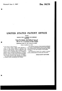 Fostoria # 329 Lido Etch on #6017 Sceptre Goblet Design Patent D104718-2