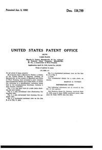 Fostoria #2056 American Cake Plate Design Patent D156799-3