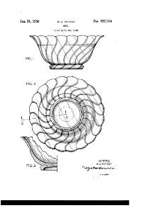 Fostoria #2412 Colony Bowl Design Patent D157114-1