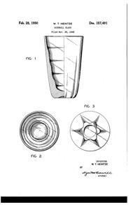 Fostoria #2643 Holiday Tumbler Design Patent D157491-1