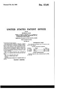 Fostoria #2643 Holiday Tumbler Design Patent D157491-2