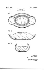 Fostoria #2639 Bowl Design Patent D160829-1