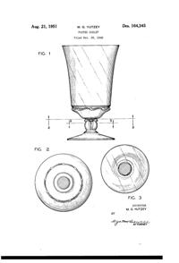 Fostoria #2630 Century Footed Tumbler Design Patent D164345-1