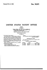 Fostoria #6044 Tiara Tumbler Design Patent D165875-2