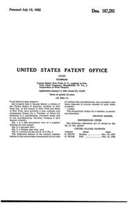 Fostoria #2650 Horizon Tumbler Design Patent D167281-2