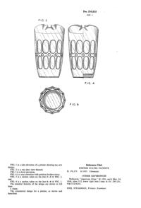 Fostoria #4186 Mesa Pitcher Design Patent D210232-2