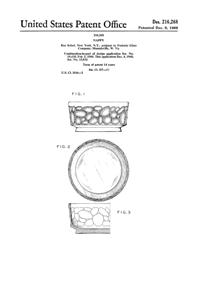 Fostoria #2806 Pebble Beach Bowl Design Patent D216268-1