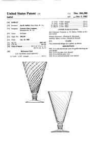 Fostoria #6143 Pavillion Footed Tumbler Design Patent D266388-1