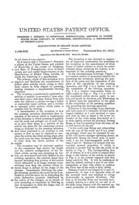 U. S. Glass Jug Patent 1165212-3