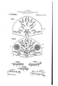 U. S. Glass Cutting Patent 1178256-1