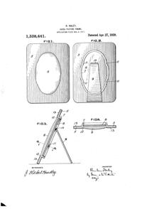 U. S. Glass Picture Frame Patent 1338441-1