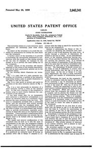 U. S. Glass #15359 Reamer Set Patent 2042341-2