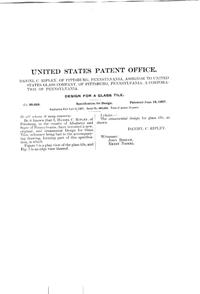 U. S. Glass Tile Design Patent D 38629-2