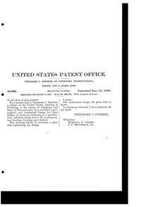 U. S. Glass Bowl Design Patent D 40990-2