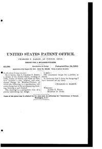 U. S. Glass Jug Design Patent D 43350-2