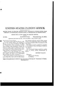 U. S. Glass Tumbler Design Patent D 47721-2