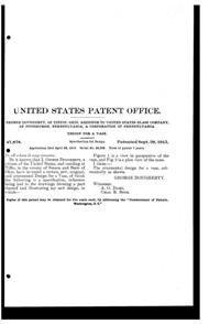 U. S. Glass Vase Design Patent D 47878-2