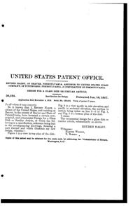 U. S. Glass #15181 Bowl Design Patent D 50194-2