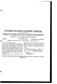 U. S. Glass #15181 Plate Design Patent D 50195-2