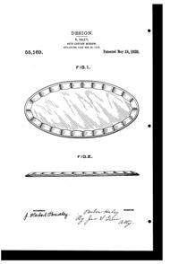 U. S. Glass Auto Curtain Window Design Patent D 55169-1