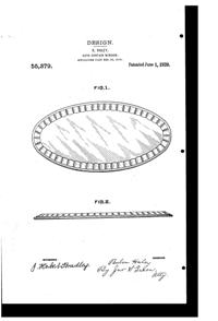 U. S. Glass Auto Curtain Window Design Patent D 55379-1