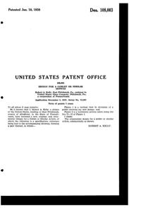 U. S. Glass #15365 Footed Tumbler Design Patent D108003-2