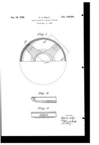 U. S. Glass #15365 Cascade Salad Plate Design Patent D108004-1